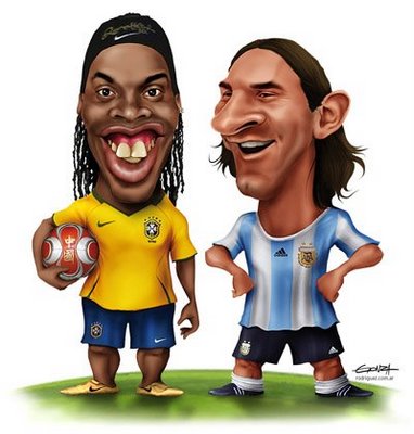 Ronaldinho Ronaldo on Interesante Caricatura En Donde Aparecen Los Futbolistas Ronaldinho Y