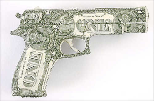 La pistola del dinero