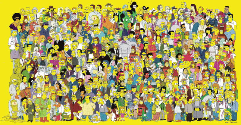 Los personajes de Los Simpsons