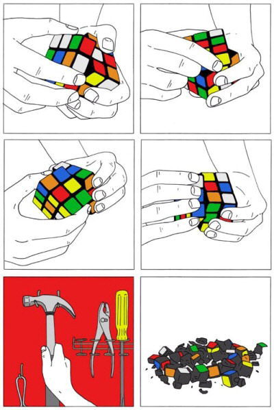 6 pasos para resolver el cubo rubik
