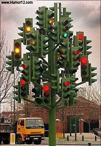 Una calle transitada necesita semáforos