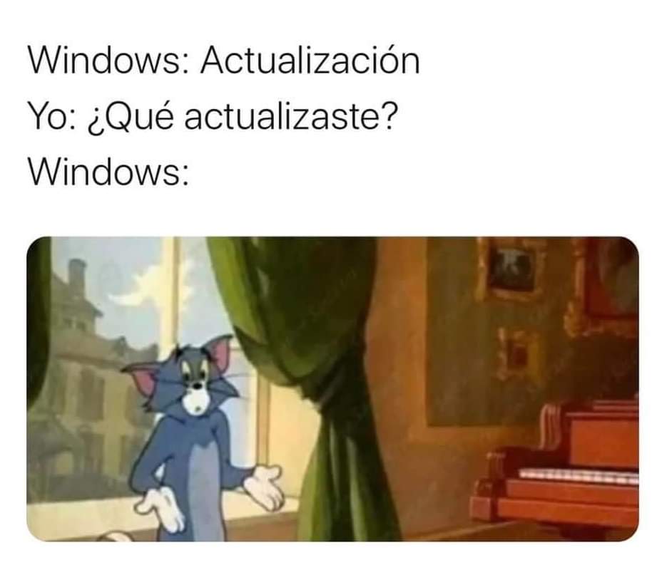 Entonces Windows?