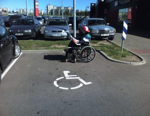 Solo parking para discapacitados