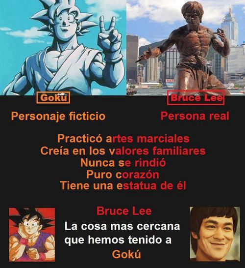 Goku y Bruce Lee