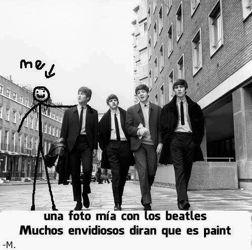 Una foto mia con los Beatles mucho diran que es paint