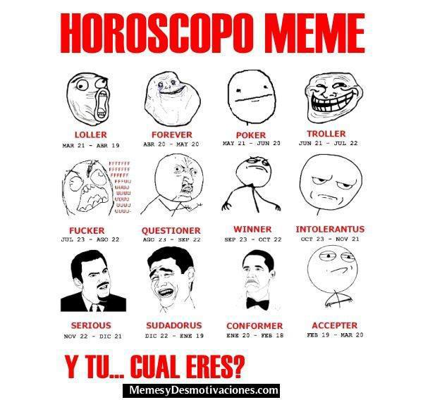 Horoscopo meme